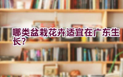 哪类盆栽花卉适宜在广东生长？插图