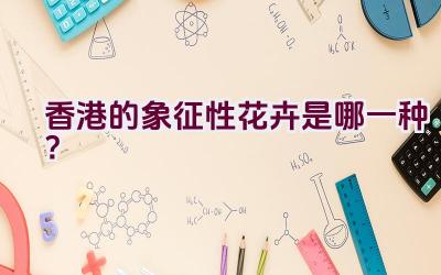 香港的象征性花卉是哪一种？插图