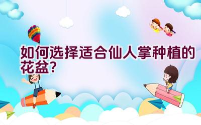 如何选择适合仙人掌种植的花盆？插图