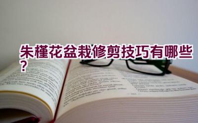 朱槿花盆栽修剪技巧有哪些？插图