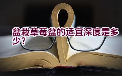 盆栽草莓盆的适宜深度是多少？插图