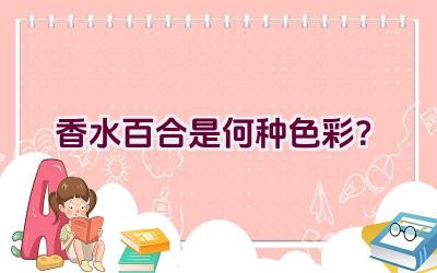 香水百合是何种色彩？插图