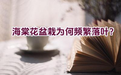 海棠花盆栽为何频繁落叶？插图