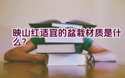 映山红适宜的盆栽材质是什么？