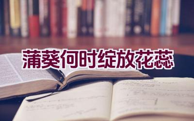 蒲葵何时绽放花蕊