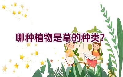 哪种植物是草的种类？插图