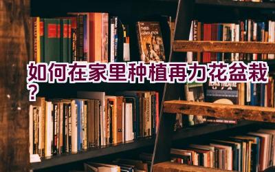 如何在家里种植再力花盆栽？插图