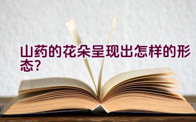 山药的花朵呈现出怎样的形态？插图