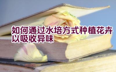 如何通过水培方式种植花卉以吸收异味插图