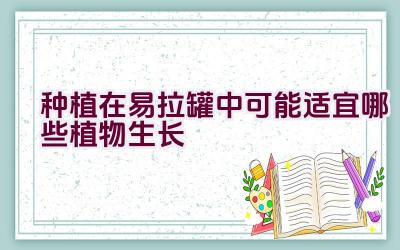 种植在易拉罐中可能适宜哪些植物生长