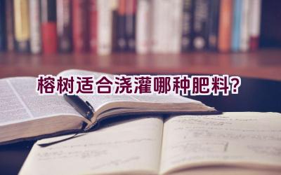 榕树适合浇灌哪种肥料？