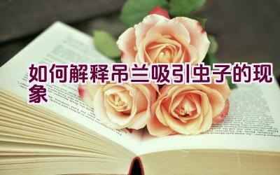 如何解释吊兰吸引虫子的现象插图