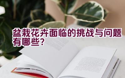 盆栽花卉面临的挑战与问题有哪些？插图