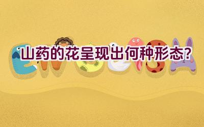 山药的花呈现出何种形态？插图