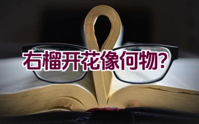 右榴开花像何物？